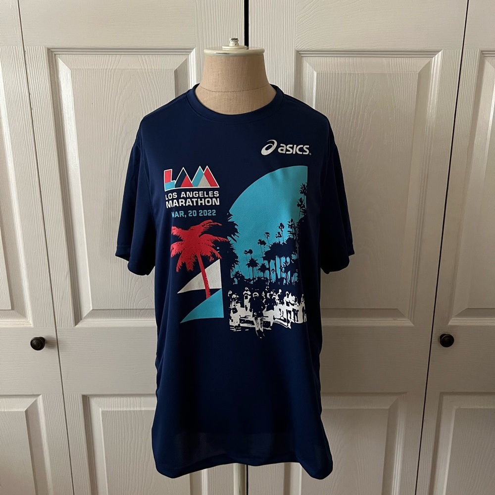 NWOT ASICS Blue 2022 LA Marathon T-Shirt (various)